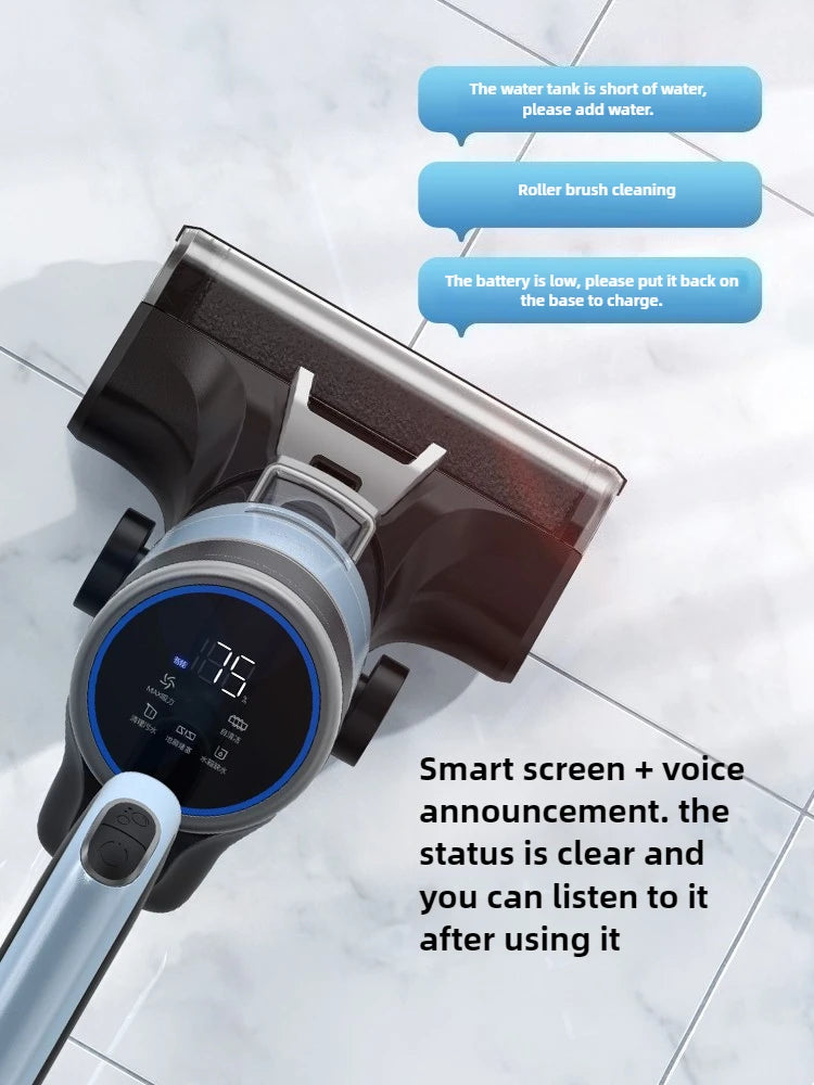 Deerma VX300 Wireless Inverter Floor Scrubber Self-Cleaning Vacuum Cleaner Intelligent Mopping Household Appliance