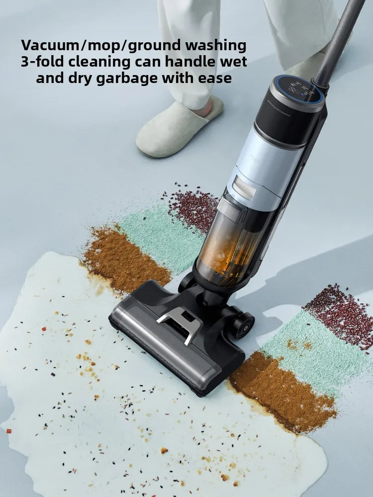 Deerma VX300 Wireless Inverter Floor Scrubber Self-Cleaning Vacuum Cleaner Intelligent Mopping Household Appliance