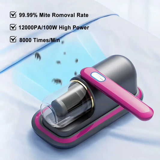 Máquina inalámbrica de eliminación de ácaros al vacío para el hogar, limpiador de ropa de cama, máquina de mano inalámbrica, Robot profundo, limpieza de ácaros